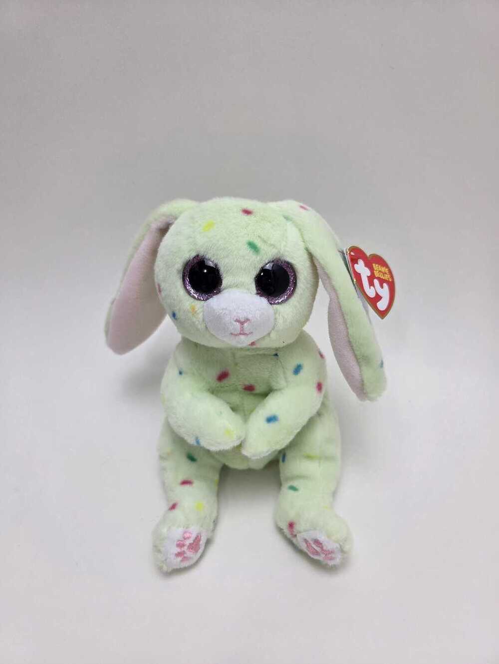 Ty Beanie Bellies “Fern” the Green Bunny Rabbit! (7 inch)